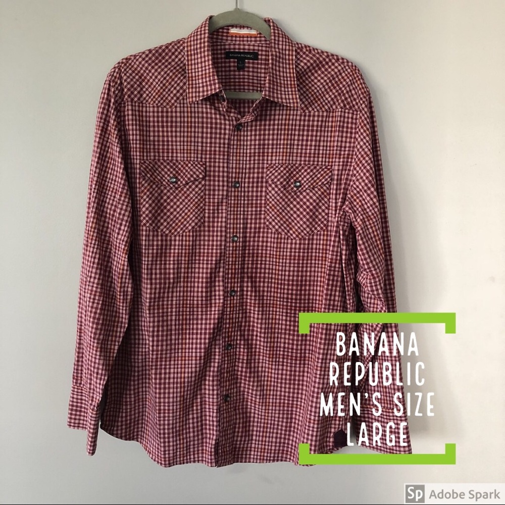 Banana Republic button down, men’s size LARGE